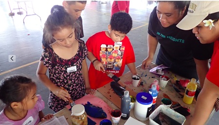 ASCC Marine Science students teach local youth.