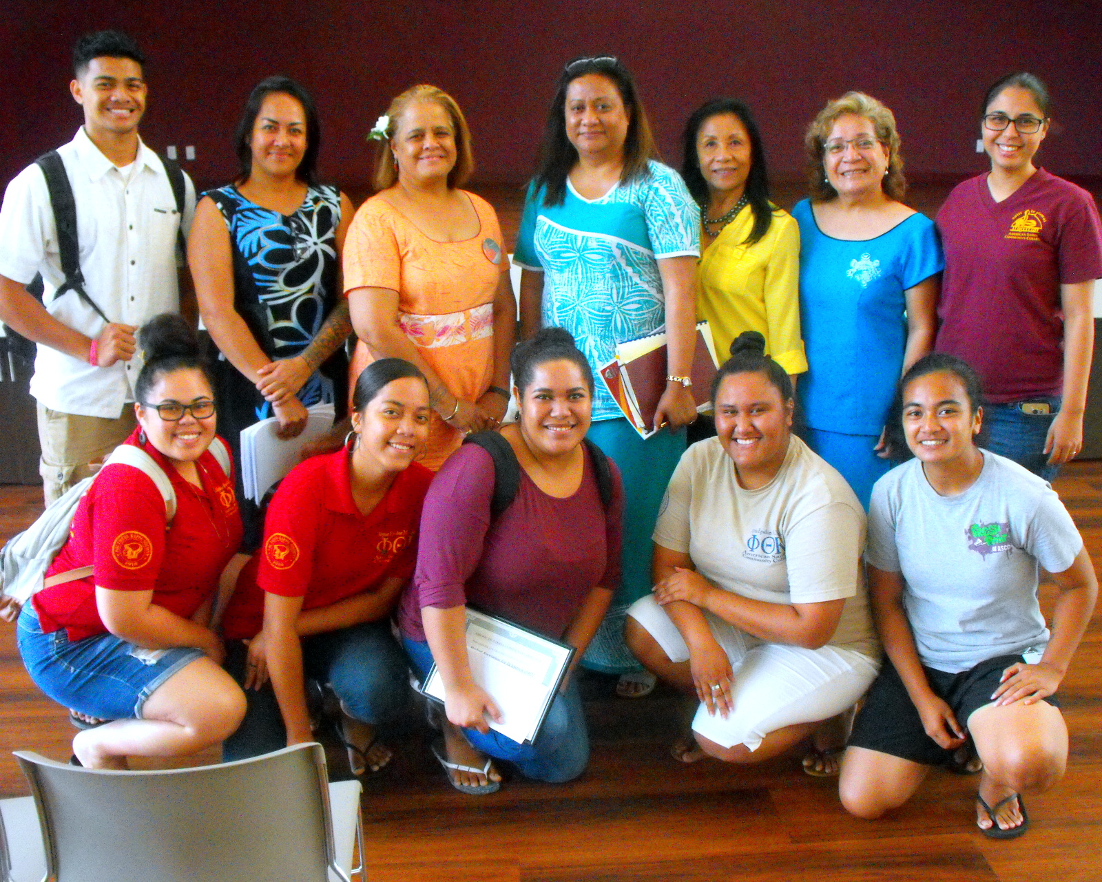 staff and students welcome representatives from the DOE Scholarship Office